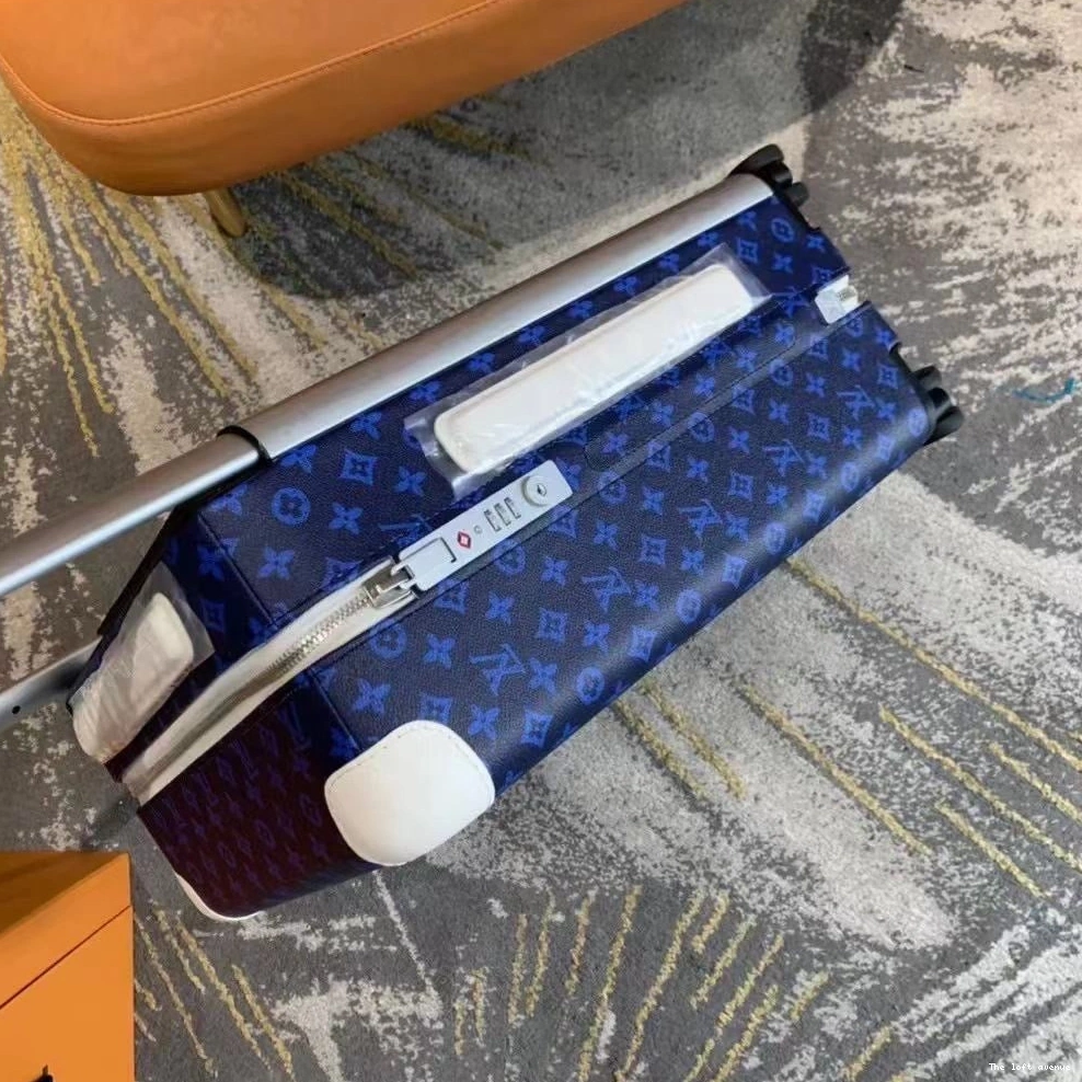 55 SUITCASE CUSTOM 37L MONOGRAM BLUE HORIZON 0729